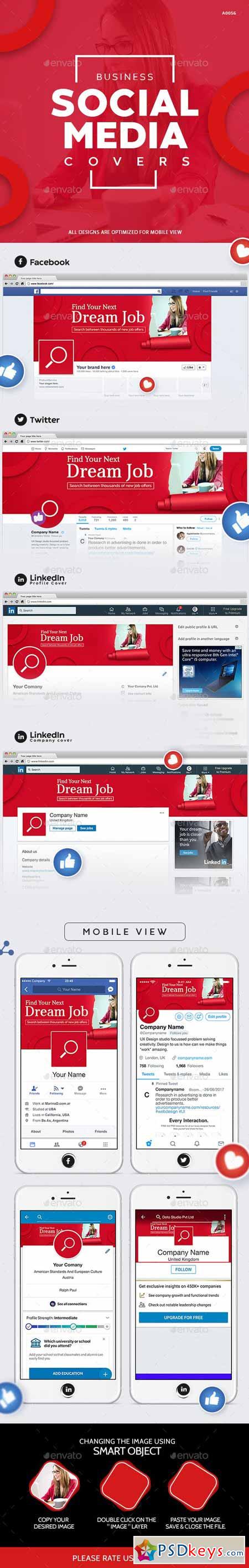 Business Social Media Cover Set 23037025