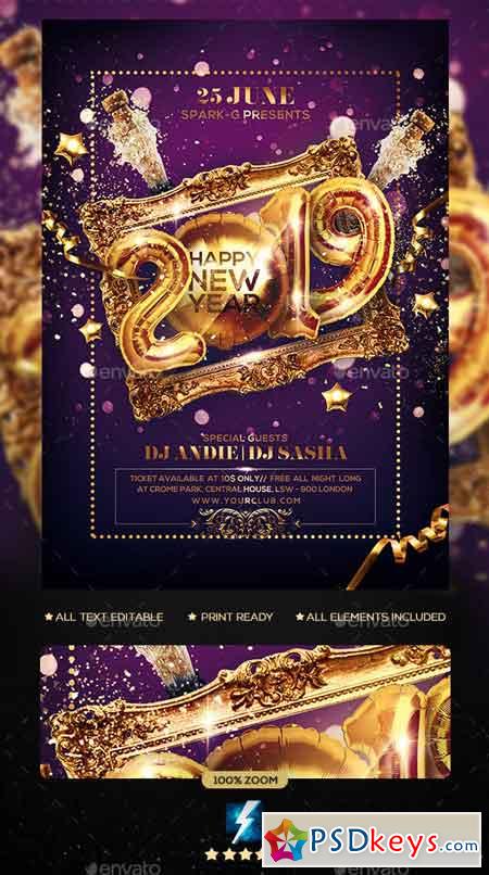 New Year Party Flyer 23076104