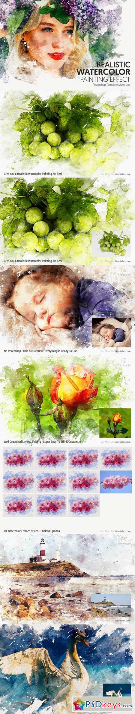 1 Watercolor Photoshop Mock-ups 3306733