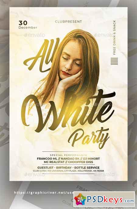 White Party Flyer 23059005