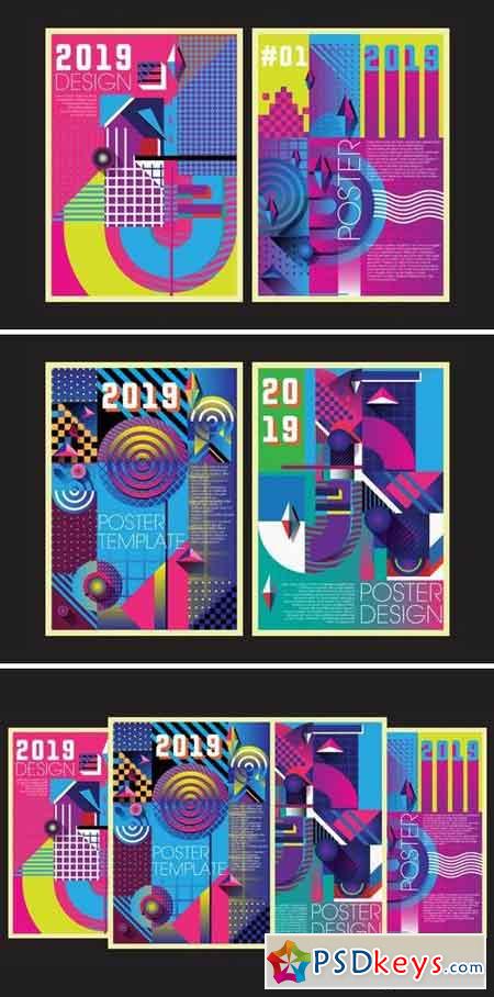 Poster Design Template 90s style 3158237