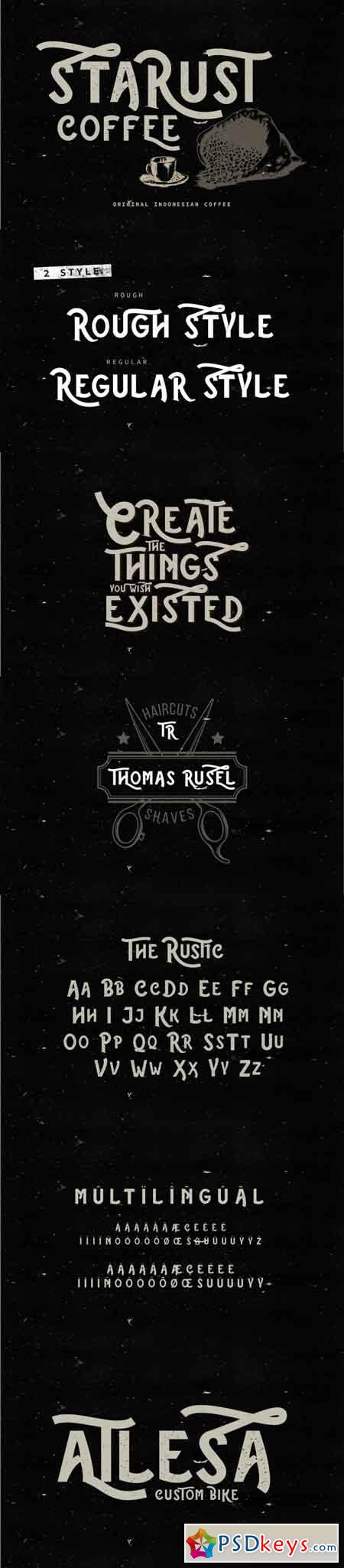 The Rustic - 2 style Font 3520788