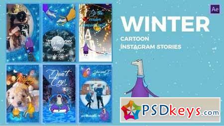 Winter Cartoon Instagram Stories 160029 After Effects Projects