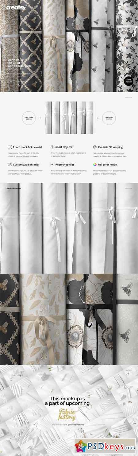 Download Fabric Rolls Mockup 40 FF v 6 3328450