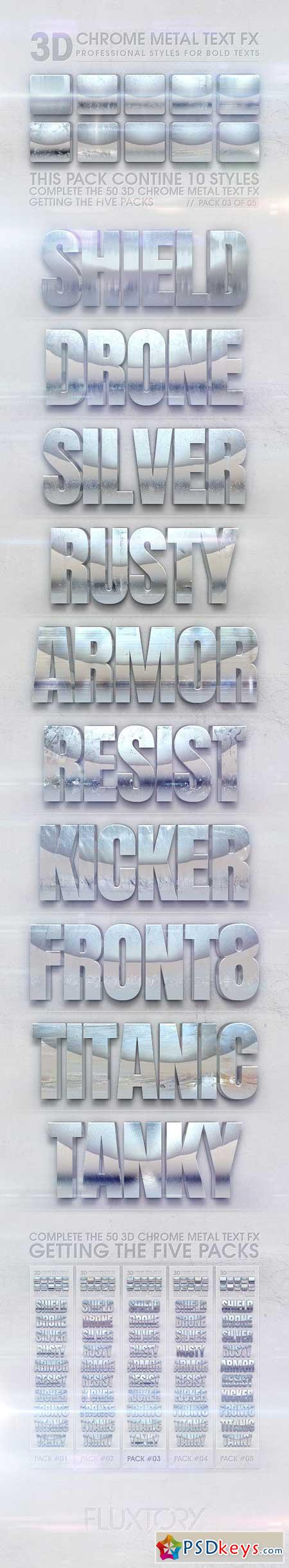 3D Chrome Metal Text FX 03 of 05 23113848