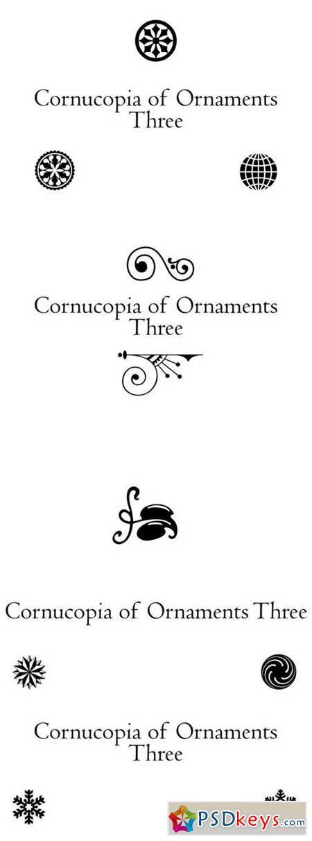 Cornucopia of Ornaments Three 189832