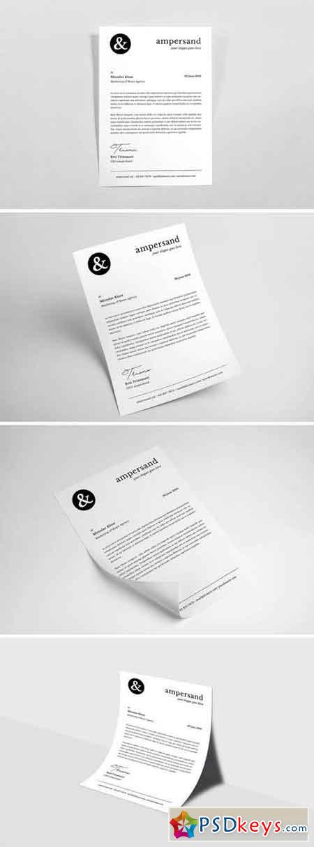 Letterhead InDesign Template