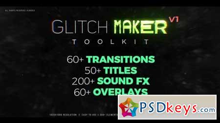 GlitchMaker Toolkit 350+ Elements 66116 After Effects Projects