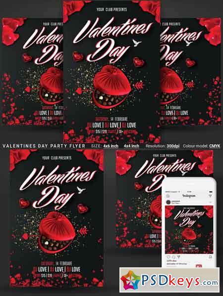 Valentines Day Party Flyer 3359020