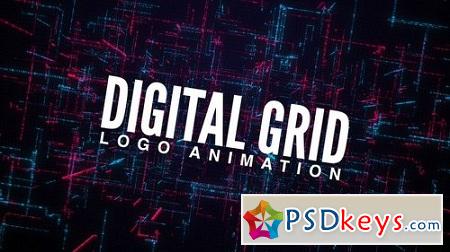 Digital Grid Logo Animation 23146902 After Effects Project