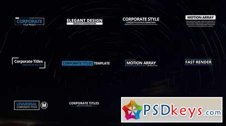 12 Corporate Titles 60256 After Effects Projects