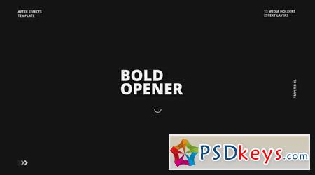 Bold Opener 162346 After Effects Projects
