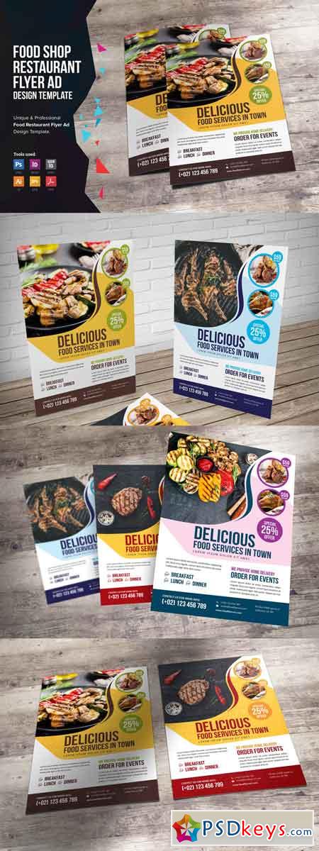 Food Restaurant Flyer Design v2 3369163