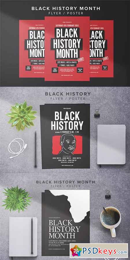 3 Black History Month Flyers