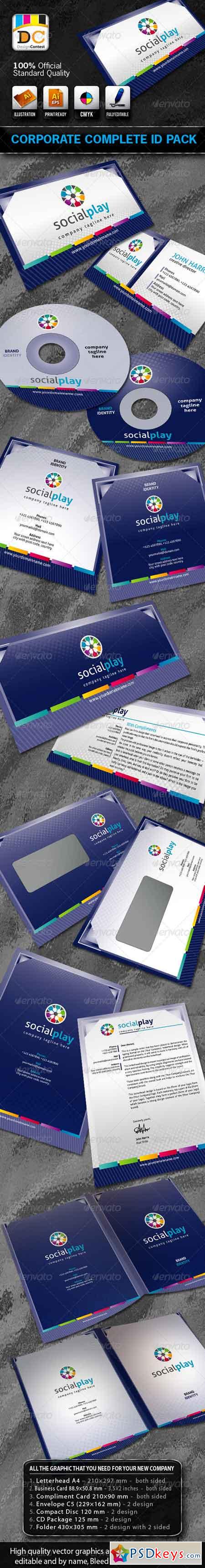 Social Play Corporate ID Pack + Logo 2600788