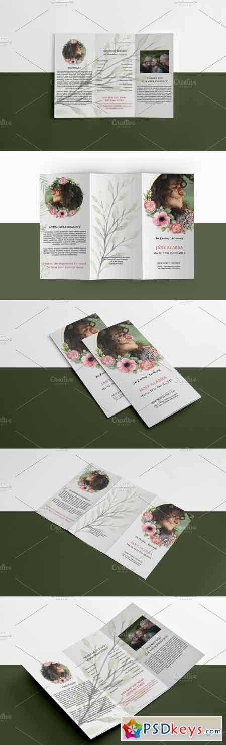 Trifold Funeral Template - V819 2865880