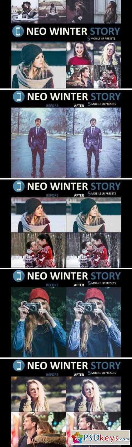 Neo Winter Story mobile lightroom presets 3524651