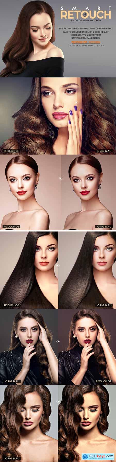 6 Smart Retouch Photoshop Action 3524869