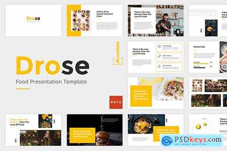 Drose - Food Powerpoint, Keynote and Google Slides Templates