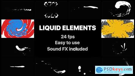 Videohive Liquid Elements And Transitions 22356287 Free After Effects Projects