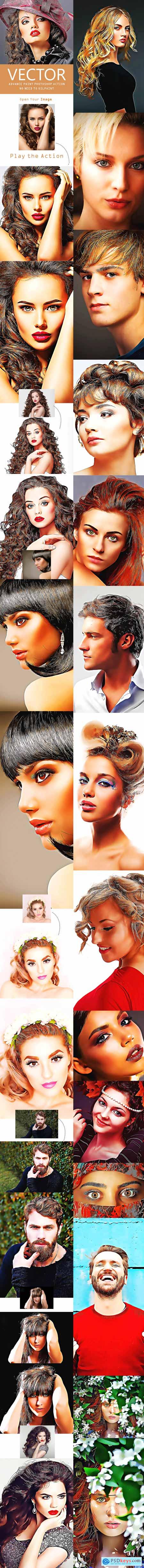Vector Advance Painting Photoshop Action 22273023