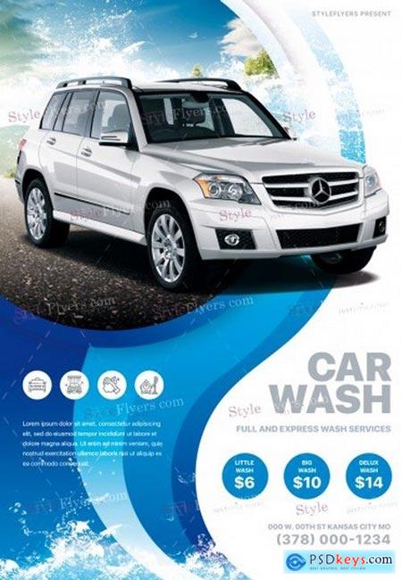 Car Wash 10 PSD Flyer Template
