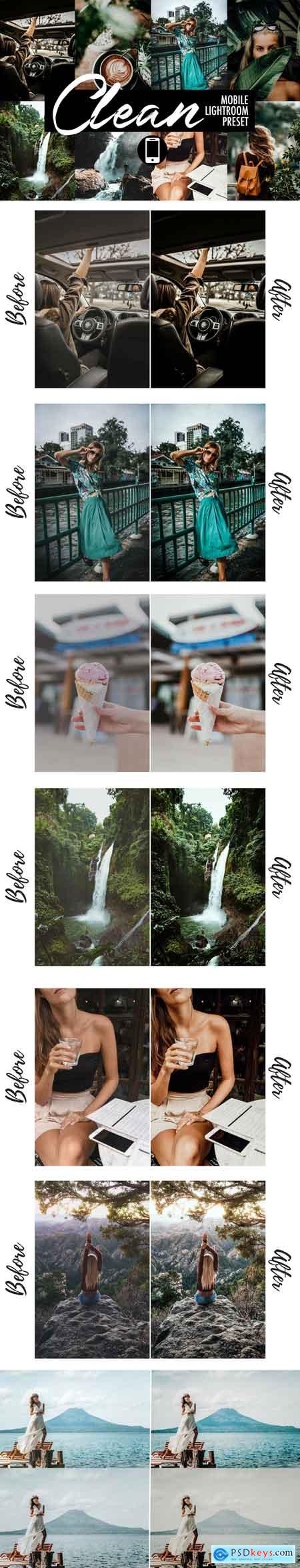 CreativeMarket Mobile Lightroom Preset CLEAN