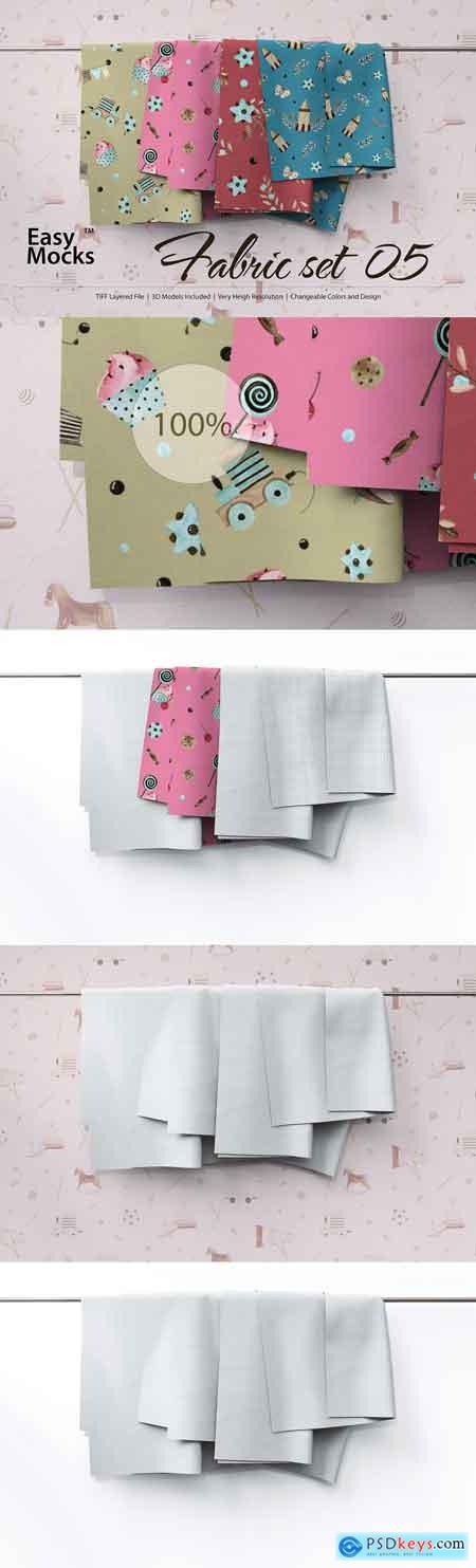 CreativeMarket Fabric Mockup set 05