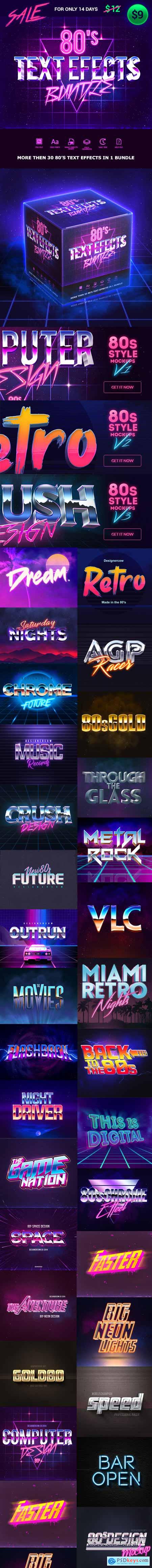 GraphicRiver 80s Text Effects Bundle