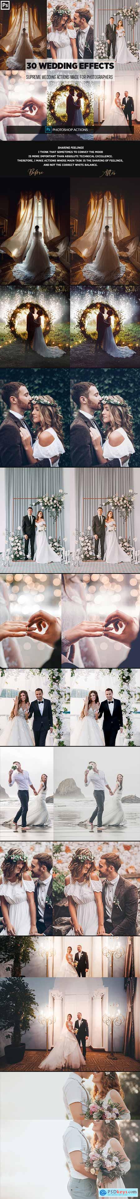 GraphicRiver 30 Wedding Photoshop Effects