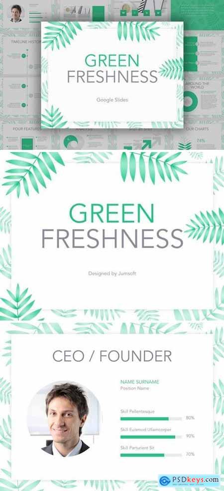 Green Freshness Google Slides Template