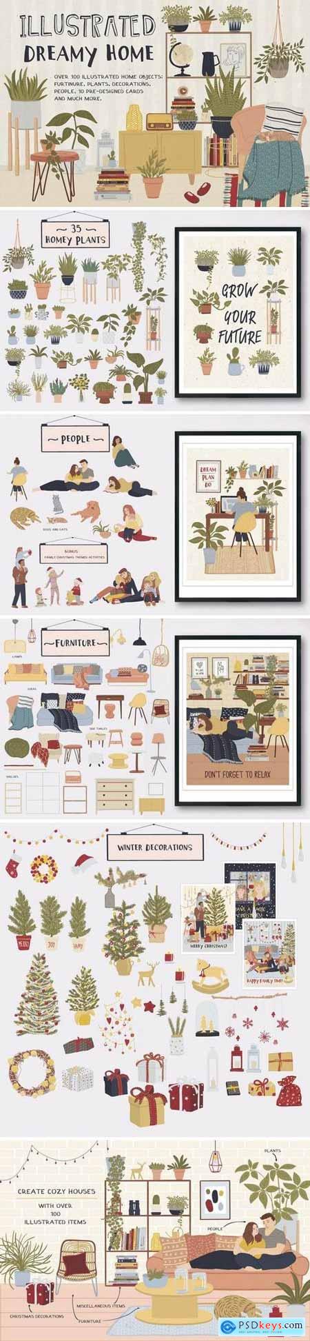 Illustrated Dreamy Home