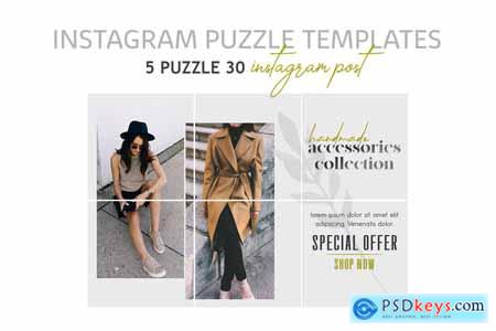Creativemarket Instagram Puzzle Templates - Fashion
