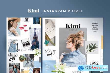 Creativemarket Kimi - instagram puzzle