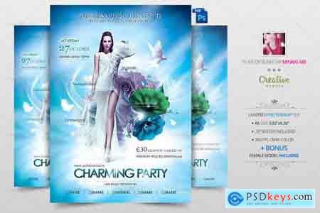 Creativemarket Charming Party Flyer Poster