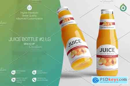 Creativemarket Juice Bottle LG Mock-Up 2 V2,0
