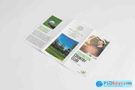 Creativemarket Golf Event Tri-fold Brochure