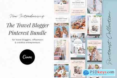 Creativemarket Travel Blogger Pinterest Bundle