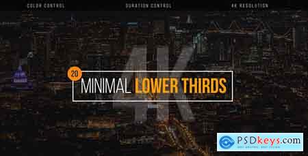 Videohive Minimal Lower Thirds Free