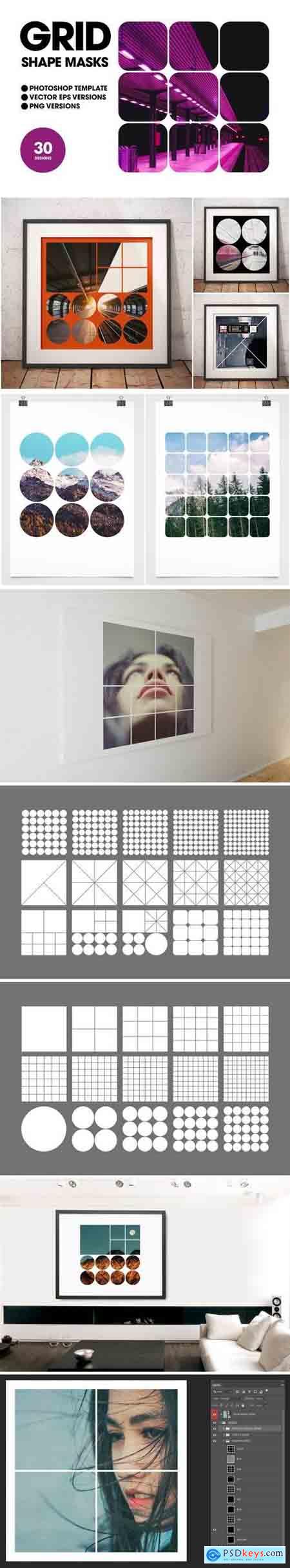 Grid Shape Masks