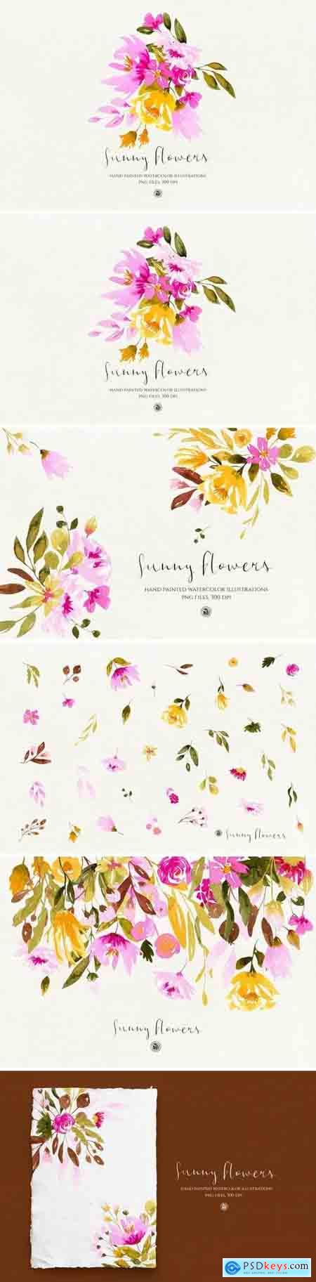Creativemarket Sunny Flowers