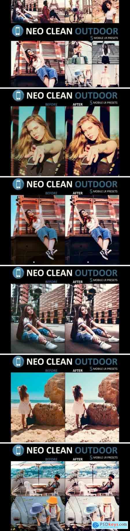 Neo Clean Outdoor Theme mobile lightroom presets
