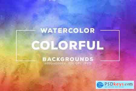 30 Colorful Watercolor Backgrounds