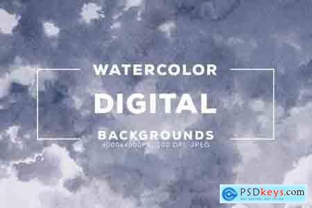 30 Digital Watercolor Backgrounds