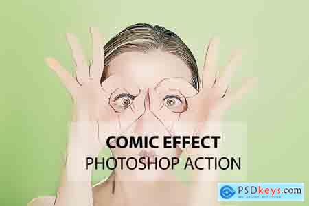 CreativeMarket Comic Effect Photoshop Action