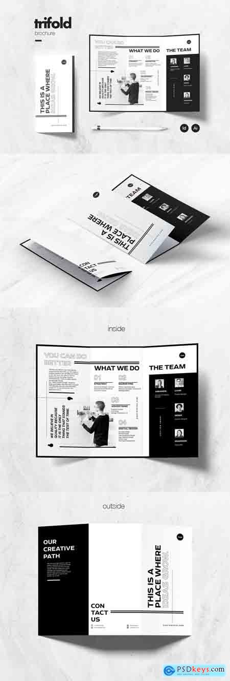 CreativeMarket Multipurpose Trifold Brochure