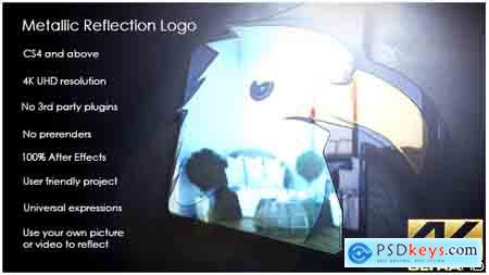 VideoHive Metallic Reflection Logo Free