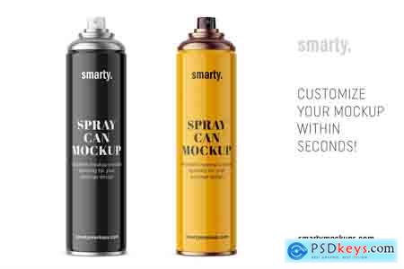 Creativemarket Hair spray can mockup