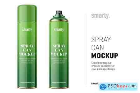Creativemarket Hair spray can mockup