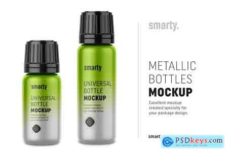 Creativemarket Metallic bottle mockups